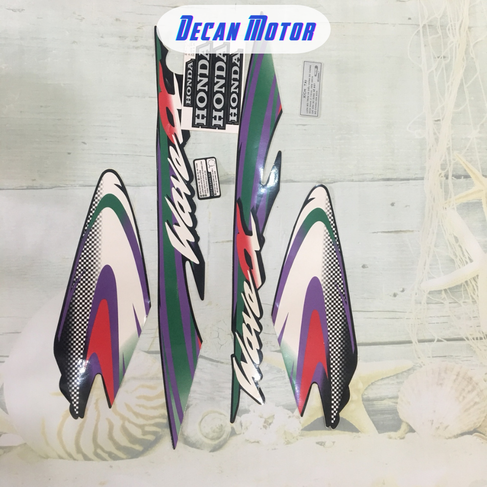 Tem dán xe máy Wave alpha cổ, tem xe wave, team dán xe máy wave chất lượng tốt, bền đẹp không bay màu