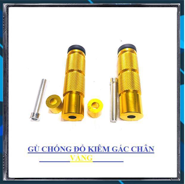 Bộ 2 gù chống đổ sau cho xe máy, bộ gù chống đổ sau nhiều màu lựa chọn , bộ gù chống đổ sau kiêm gác chân năm màu lựa chọn