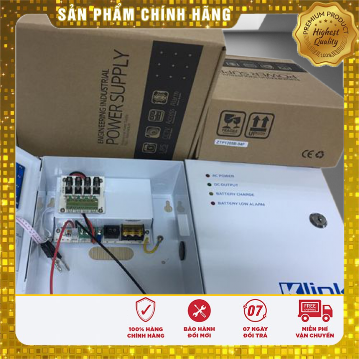♻️[CÓ MÃ MIỄN PHÍ VẬN CHUYỂN] ♻️Bộ UPS Klink nguồn dự phòng sạc dự phòng tự động cho hệ thống camera giám sát an ninh 4 cam và đầu ghi.