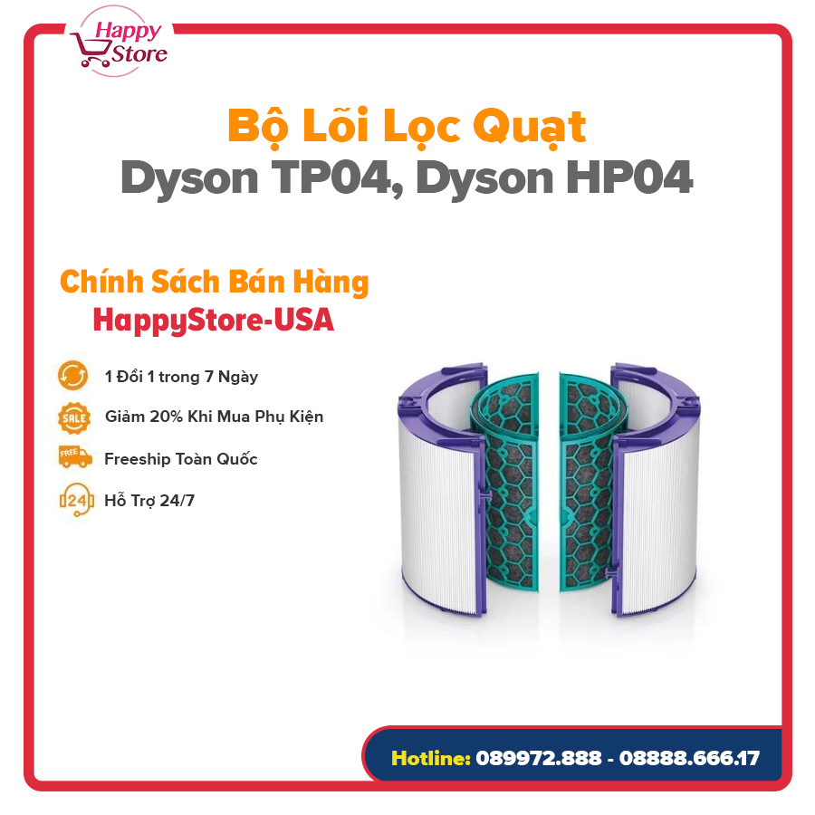 Bộ lõi lọc quạt dyson tp04, dyson hp04 , dyson dp04