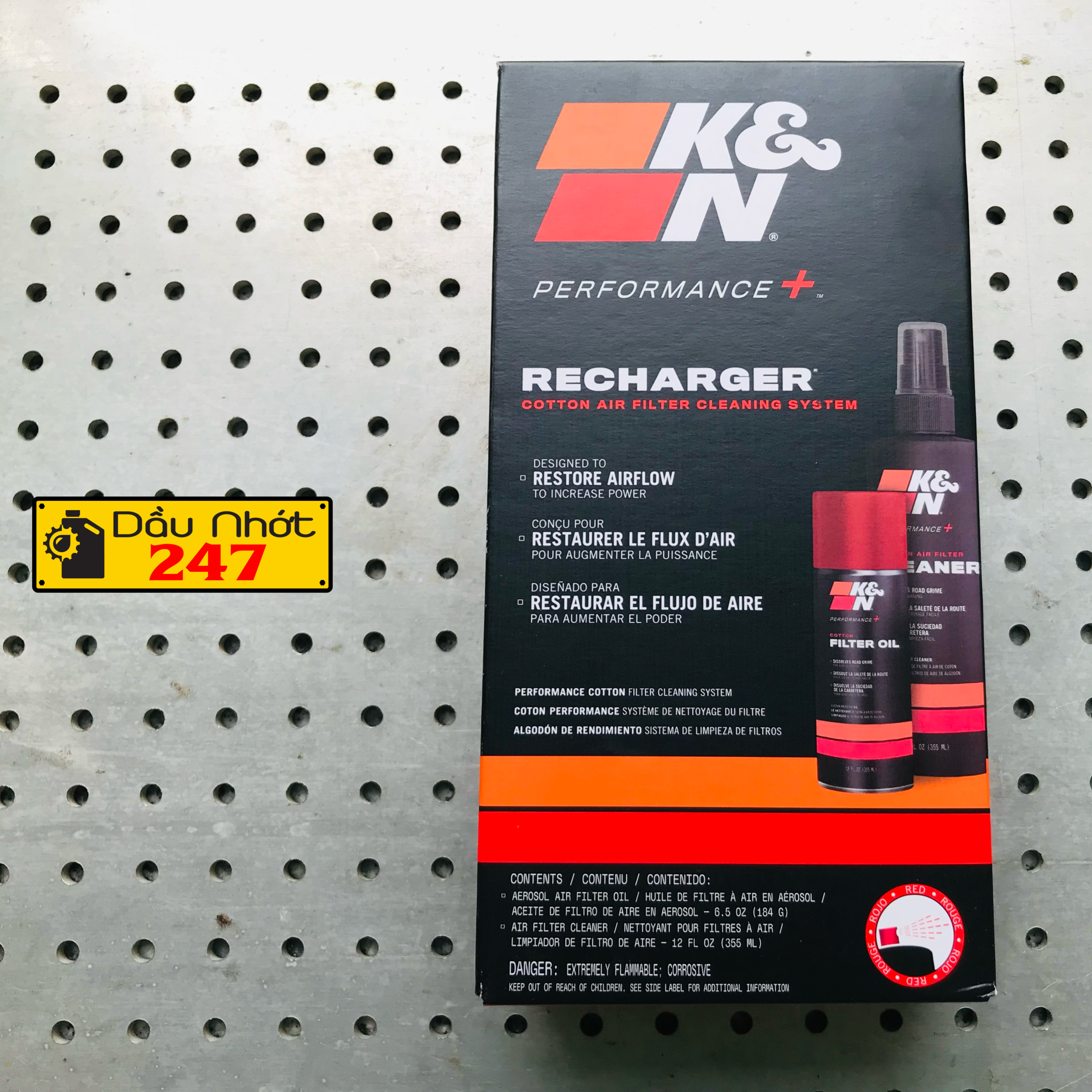 Bộ vệ sinh lọc gió KN K&N Air Filter Cleaning Kit