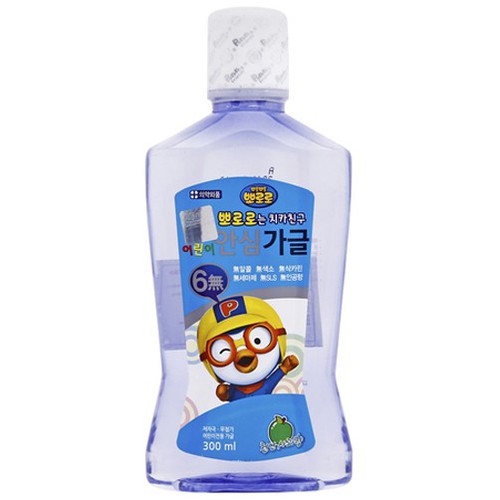 Nước súc miệng trẻ em Pororo vị táo Hàn Quốc 300ml