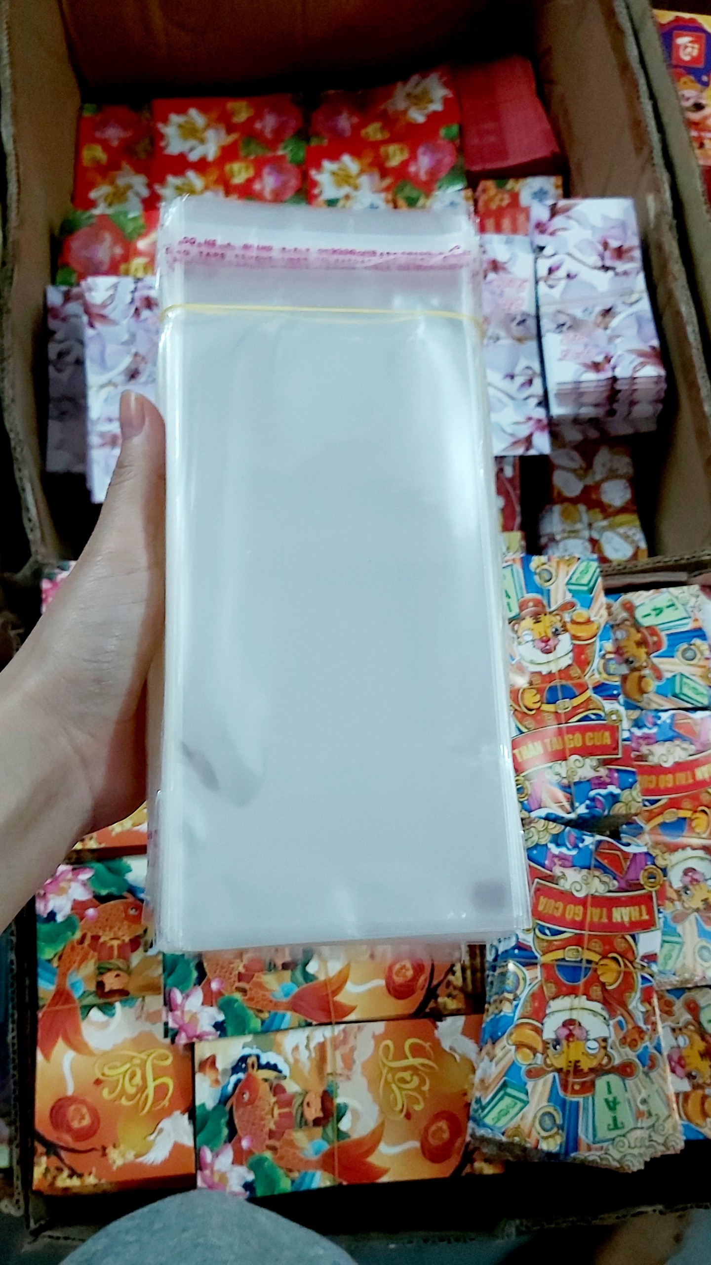 50 TÚI ĐỰNG LÌ XÌ Tết 2022, Siêu Hot, Hàng Đẹp – Bao Đựng Lì Xì 9 x 18 (50g)