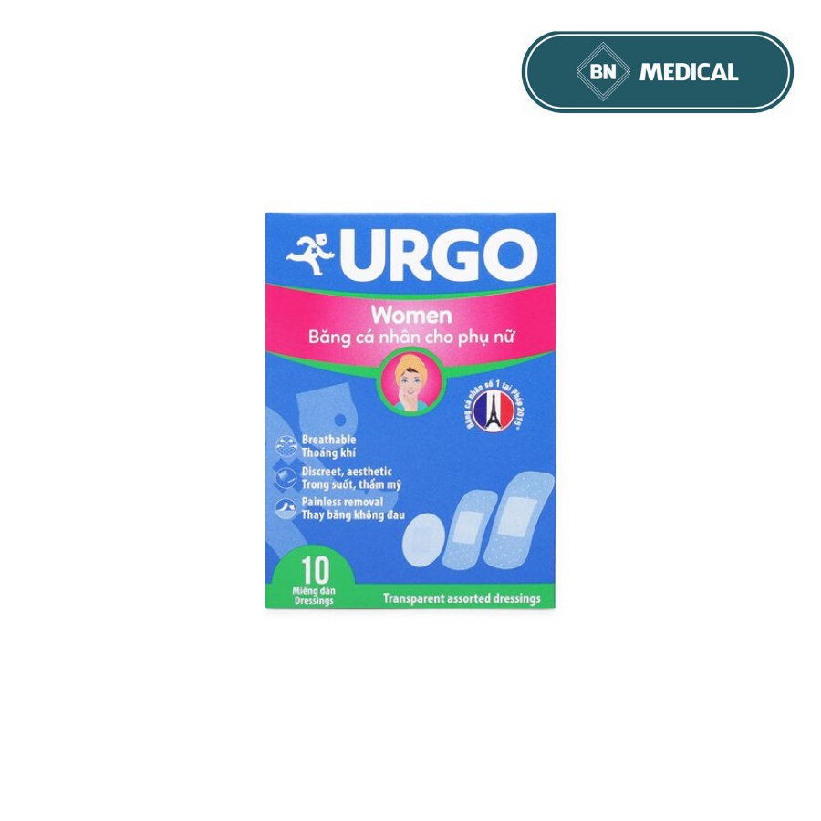 Băng cá nhân URGO WOMEN gói 10m