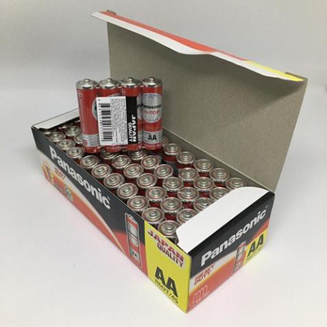 Pin tiểu AA R6DT/4S Panasonic màu đỏ ( Hộp 60 viên, 1 vỉ 4 viên)