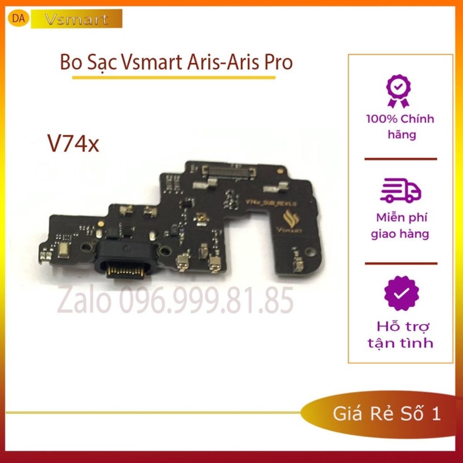 Bo Sạc_Cụm Sạc Vsmart Aris-Aris Pro Zin New chính hãng