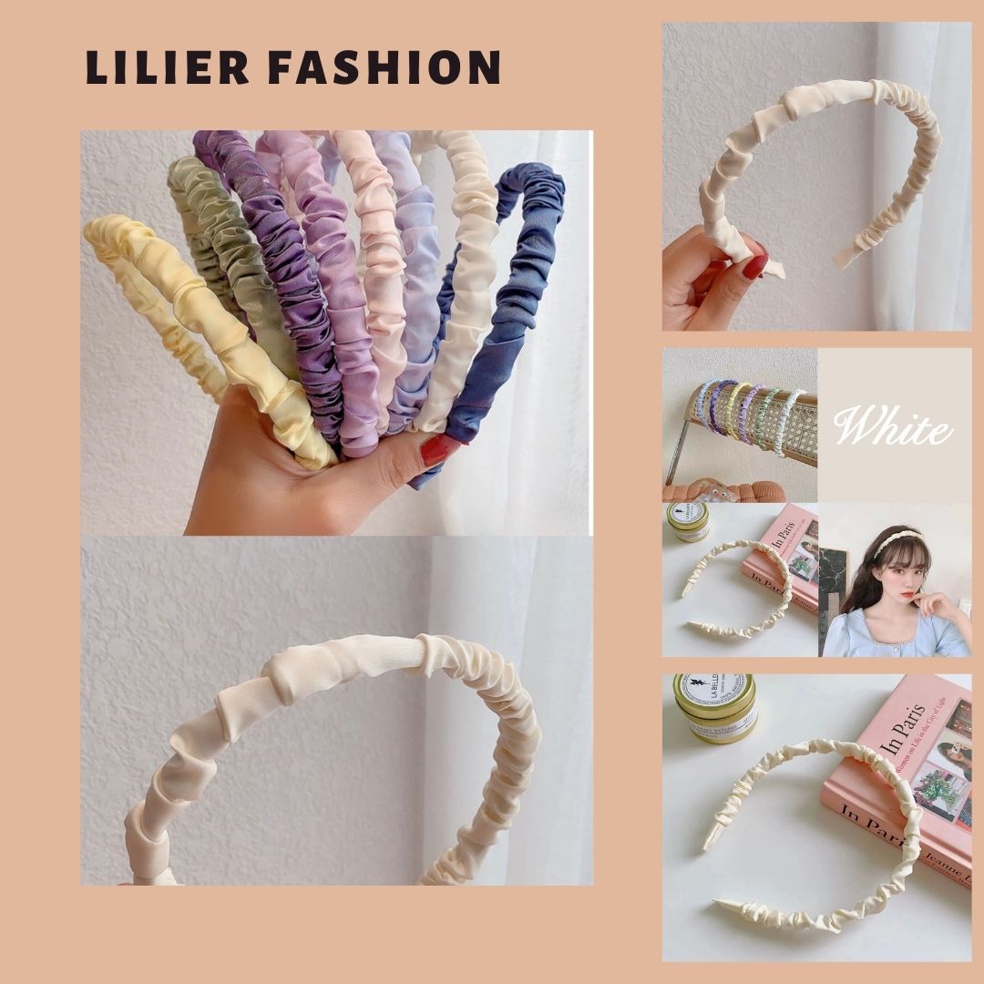 Bờm tóc hàn quốc Lolita A14 nữ tính điệu đà, băng đô cài tóc xinh xắn dành cho các nàng