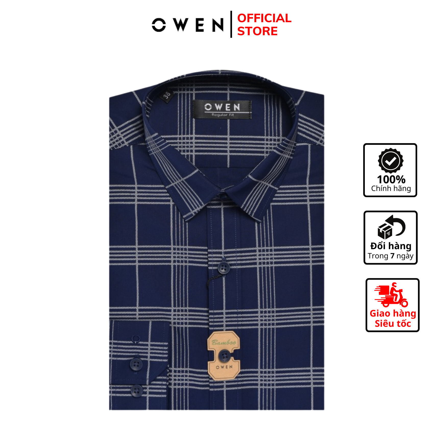 Mua Online Áo Sơ Mi Nam Owen Chính Hãng, Giá Tốt | Lazada.Vn