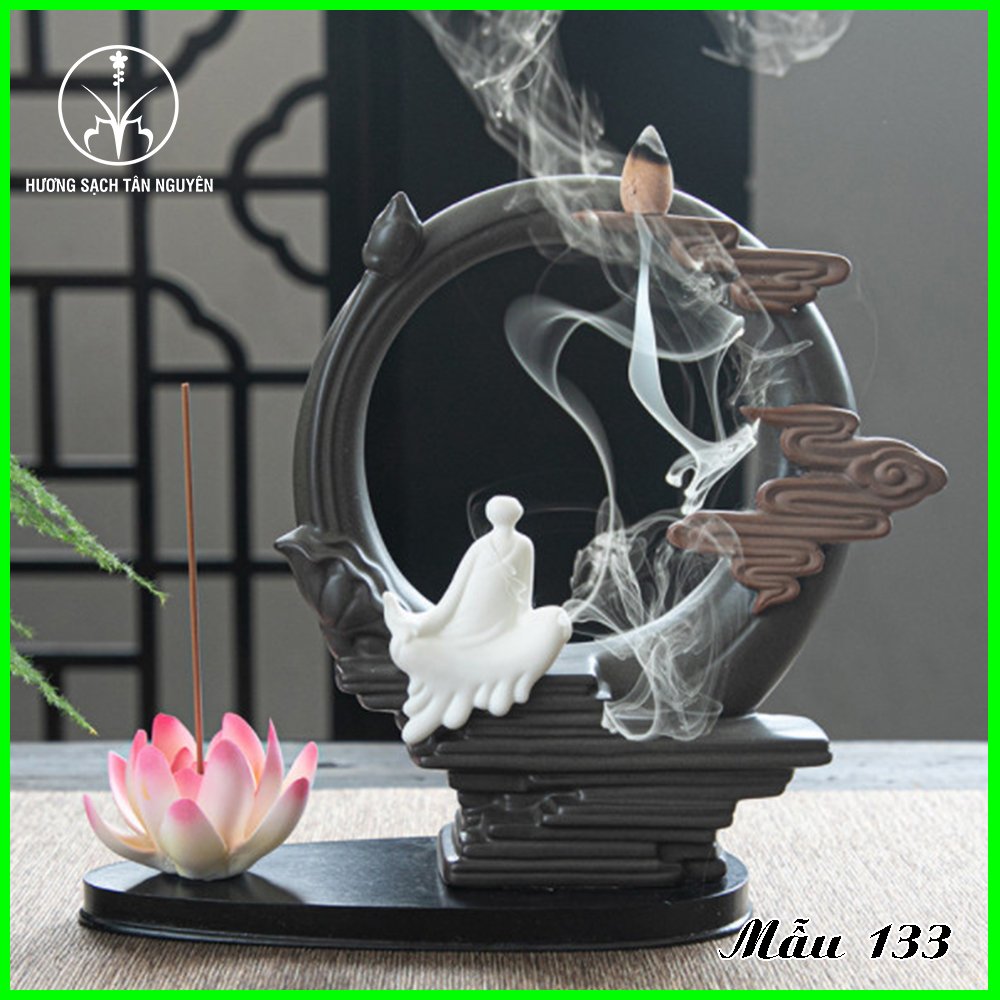 Thác trầm gốm sứ cao cấp - Đêm thanh tịnh ngắm mây - Thác khói phong thủy mang lại tài lộc - Hương Sạch Tân Nguyên