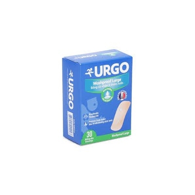 Hộp 30 miếng băng cá nhân không thấm nước urgo washproof bản lớn