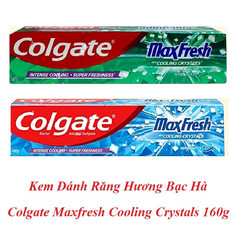 Kem Đánh Răng Hương Bạc Hà Colgate Maxfresh Cooling Crystals 155g - Thái Lan