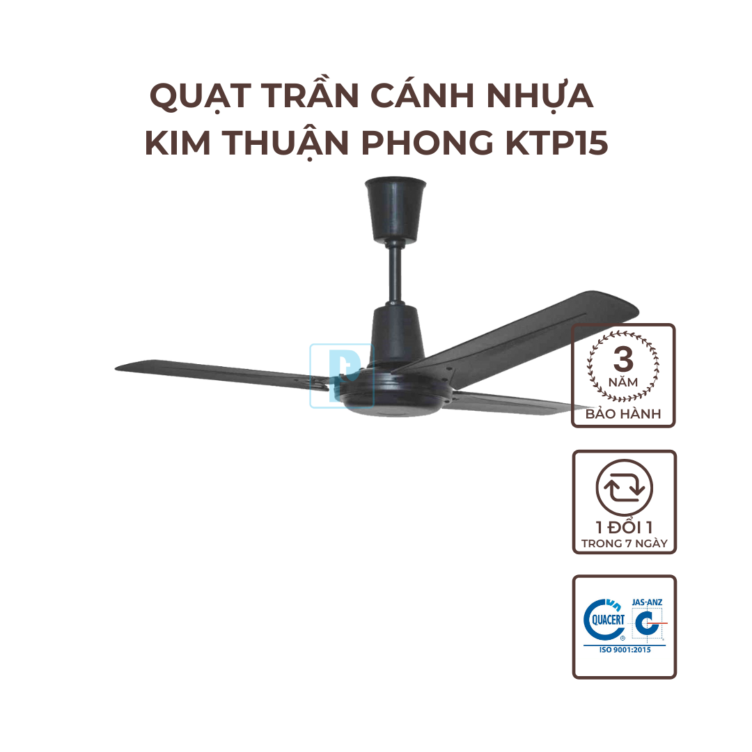 Quạt trần cánh nhựa Kim Thuận Phong KTP15