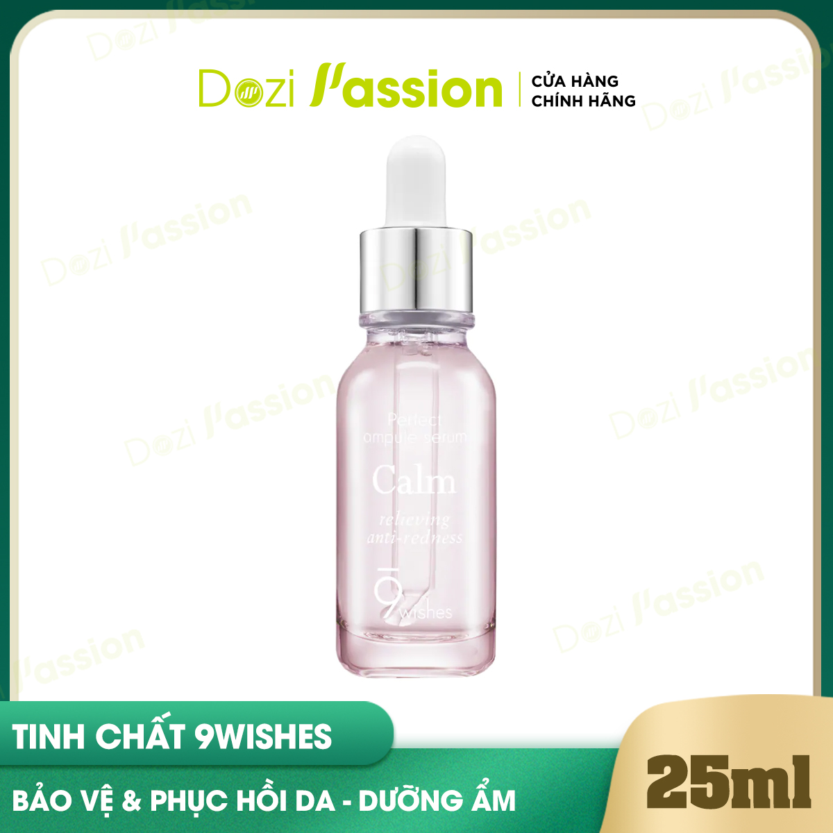 Serum 9 Wishes Calm Làm Dịu Da, Ngừa Mụn - 9Wishes Calm Relieving Anti-Redness 25ml