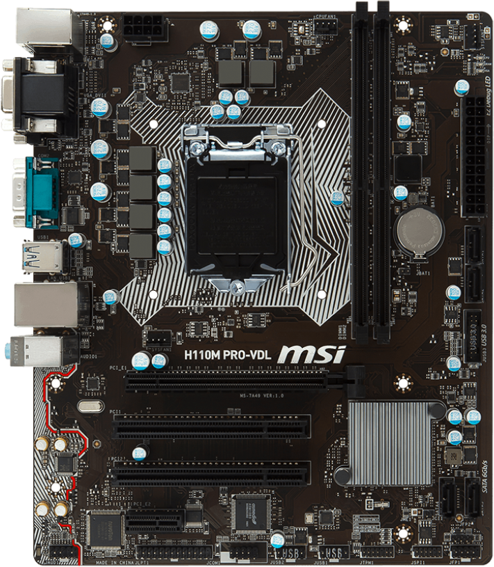 Main msi h110m pro-vdl bảo hành 3 tháng