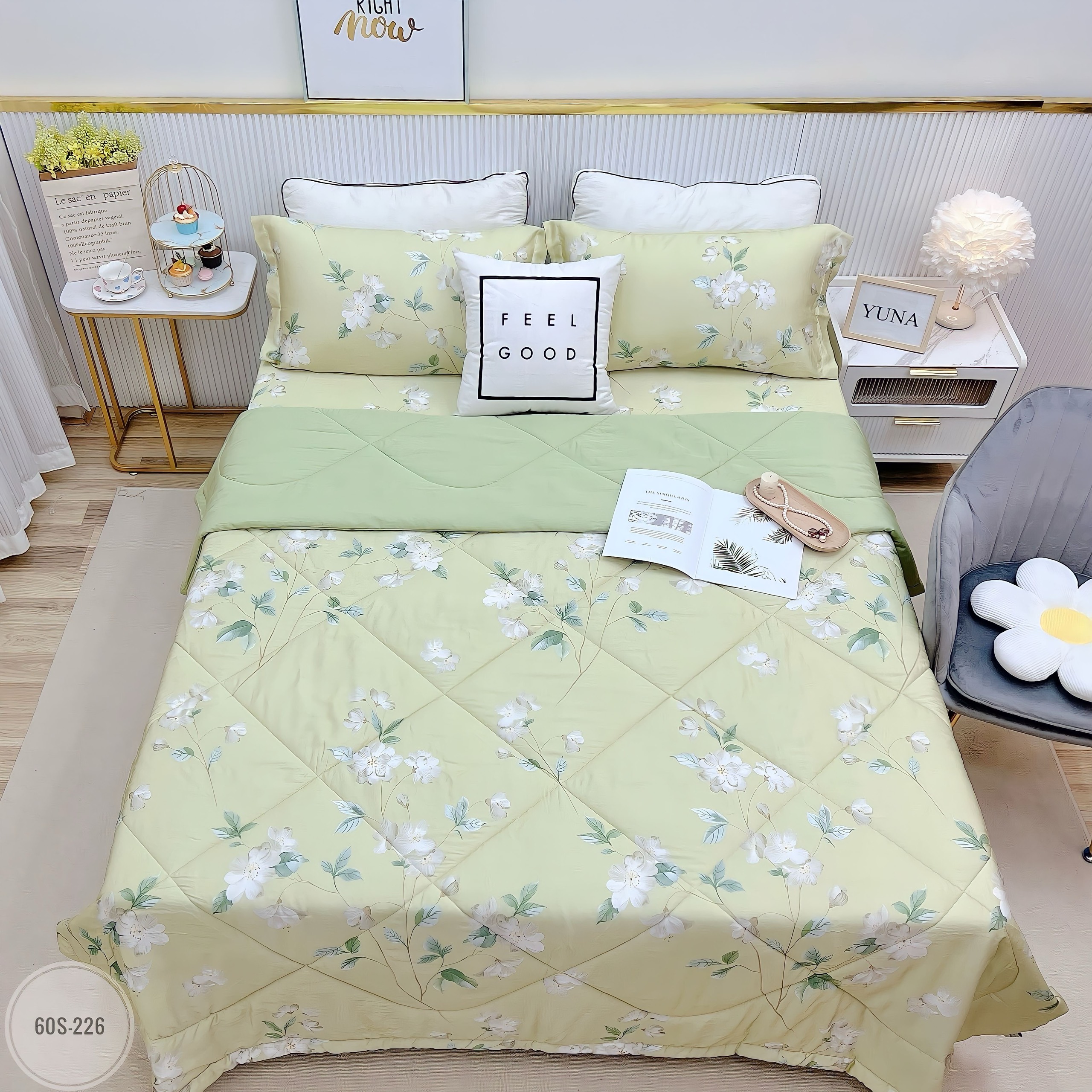 1.bộ chăn ga gối lụa tencel 60s