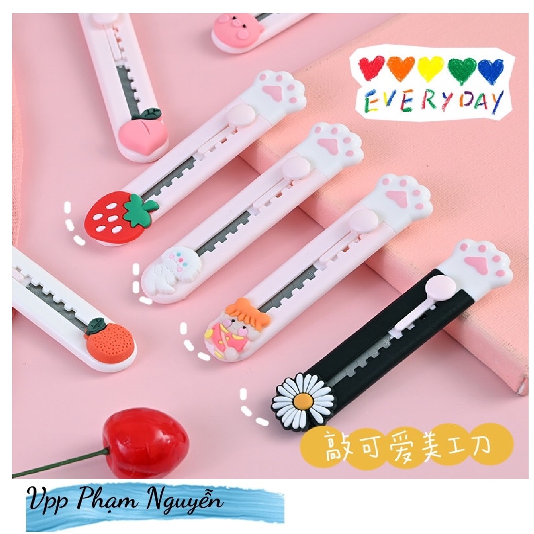 Dao dọc giấy mini nhiều màu thiết kế cute xinh xắn