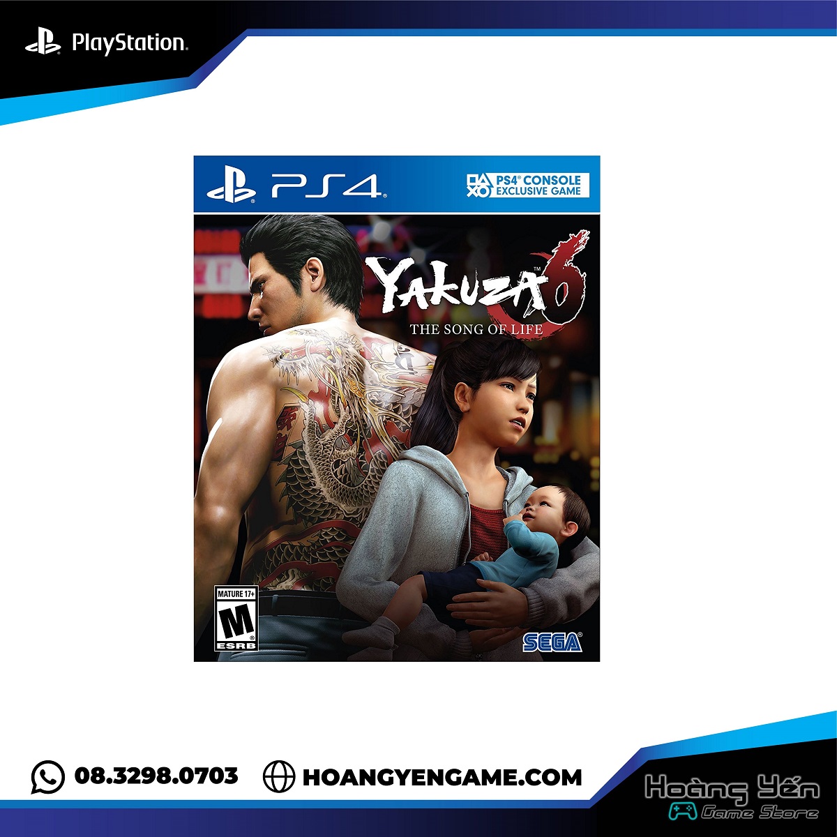 [HCM]Đĩa game Yakuza 6 PS4