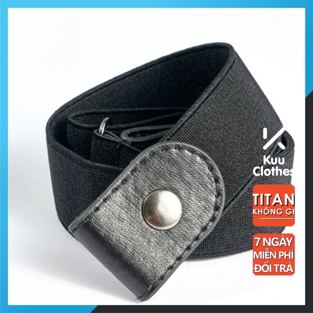 Thắt Lưng Nam Nữ Co Giãn Bằng Vải tự điều chỉnh Kuu Clothes - Thắt lưng co giãn