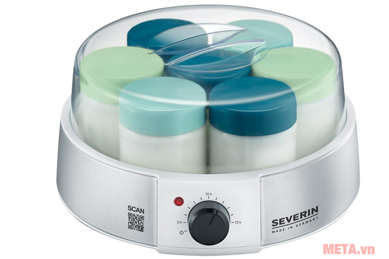 Máy làm sữa chua severin jg 3525, jg3525, 220v - làm được 7 hũ sữa chua cùng lúc
