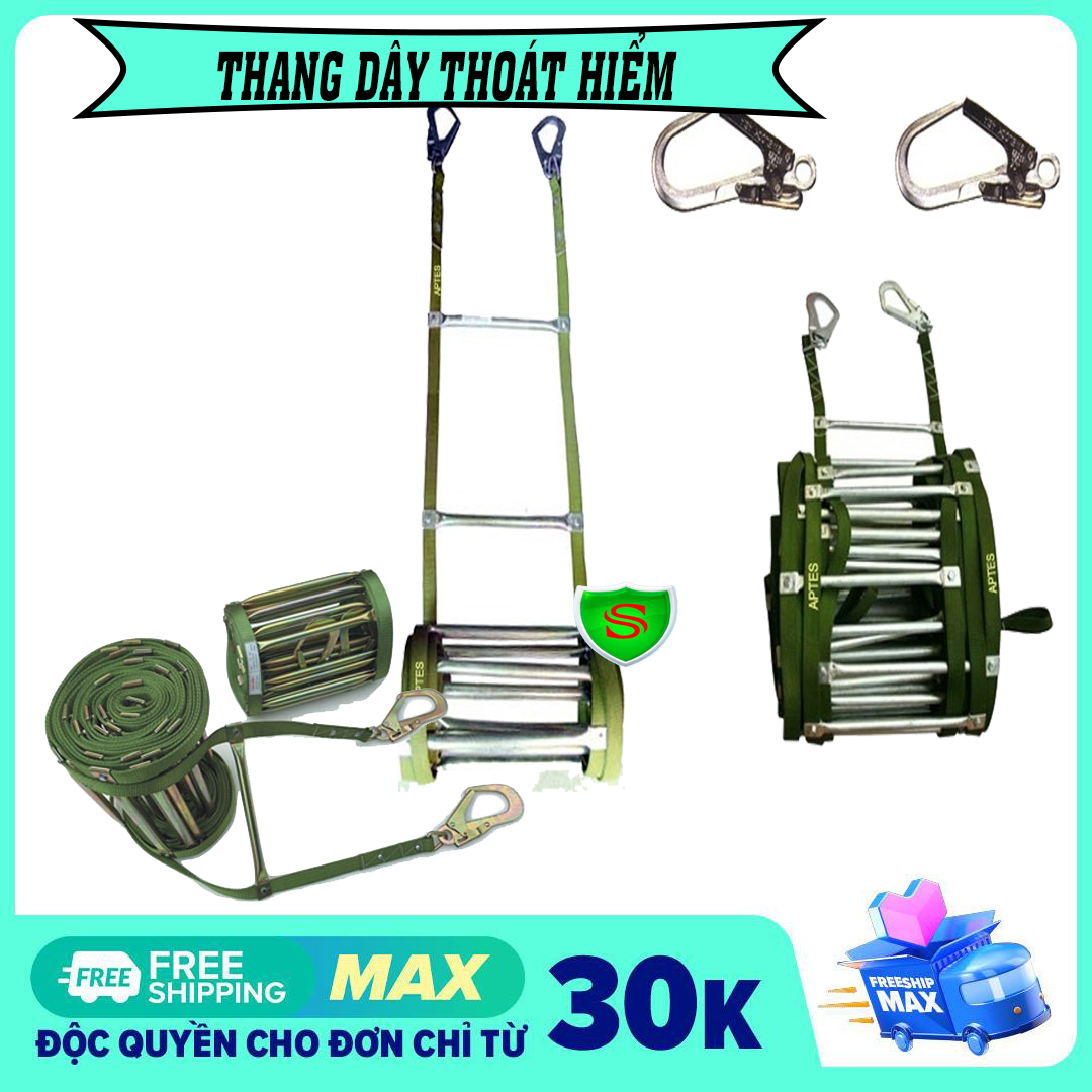 - thang dây thoát hiểm 5m - thang dây cứu hộ - thang dây an toàn
