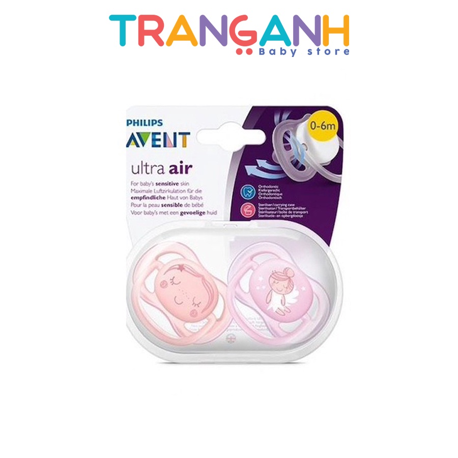 Set 2 ti giả Avent Ultra Air Soothers