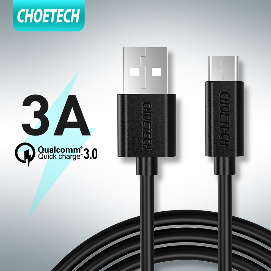 Choetech cáp sạc usb type c 0.5m sạc nhanh qc 3.0