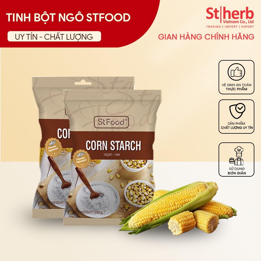 Tinh bột ngô stfood 200gram - 400gram - 1kg