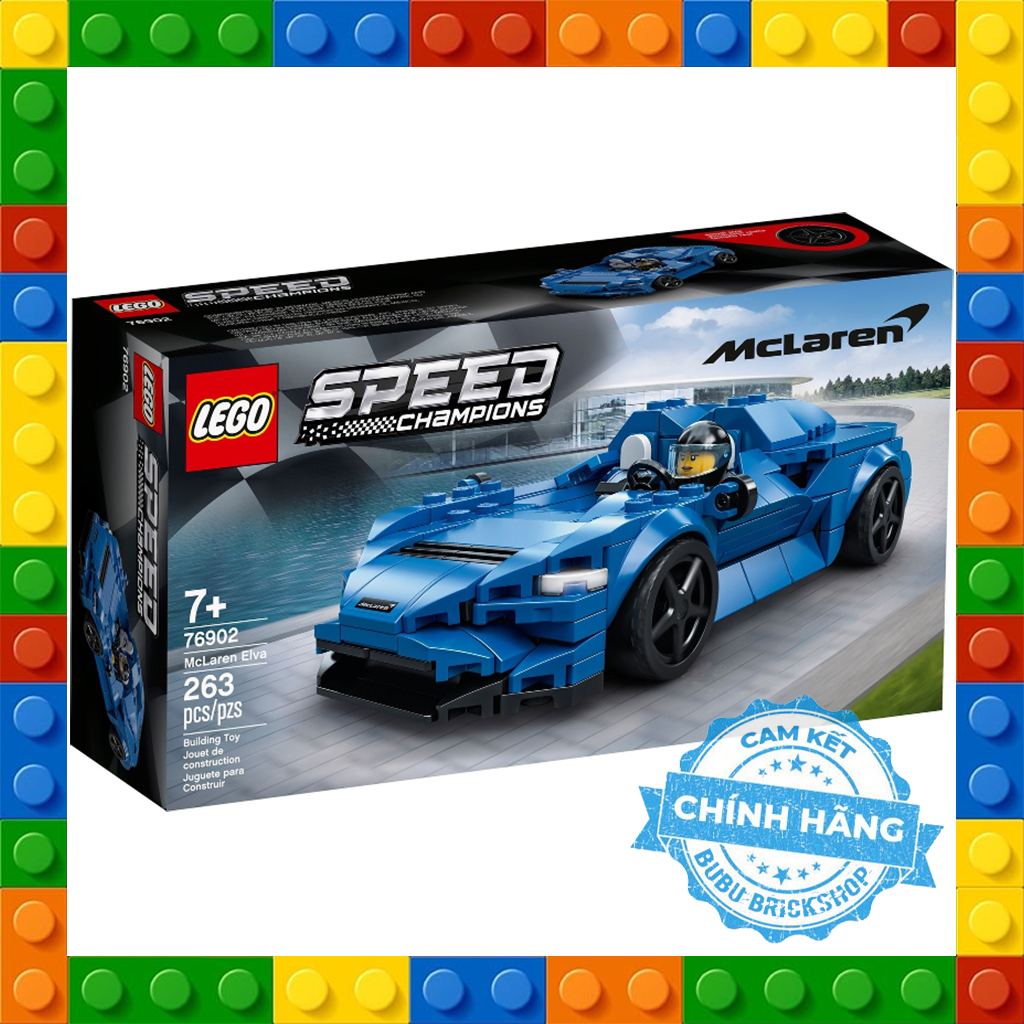 Lego speed champions 76902 - mclaren elva - bộ xếp hình lego xe đua mclaren elva