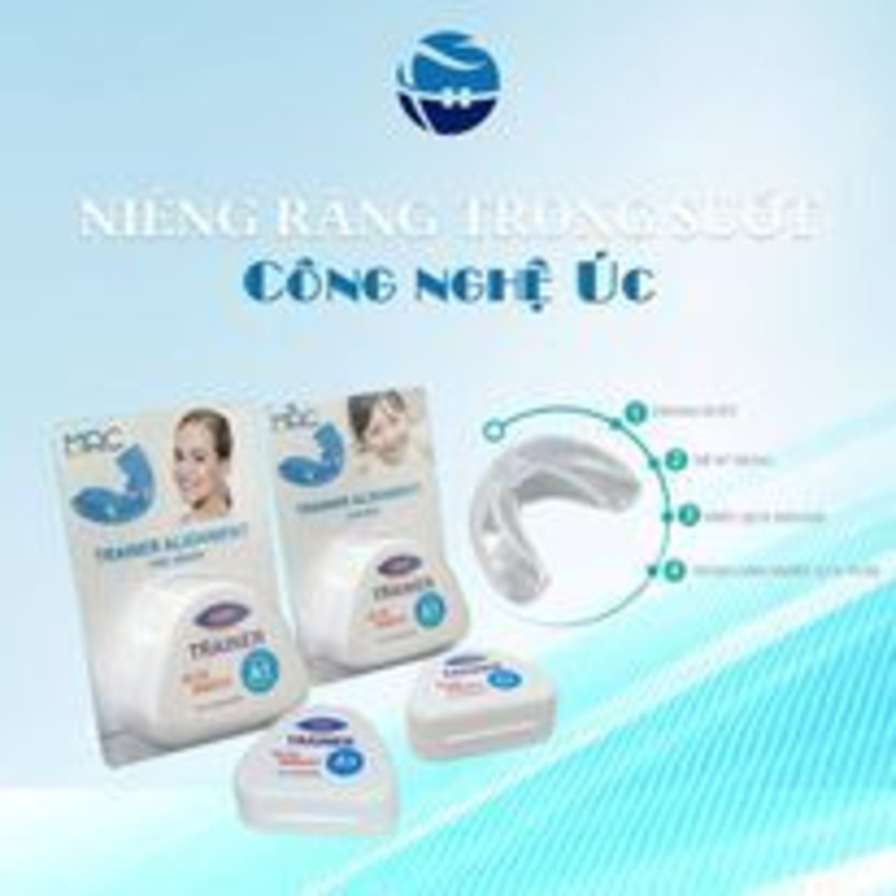 BỘ NIỀNG RĂNG TẠI NHÀ CHO NGƯỜI LỚN - Bộ niềng [A1]+[A2]+[A3] -Niềng răng Trainer TẠI NHÀ