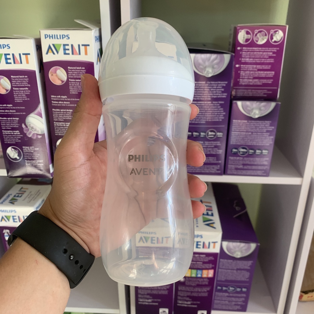 Bình sữa Philips AVENT Natural 330ml Mẫu 2021 Kèm núm số 4