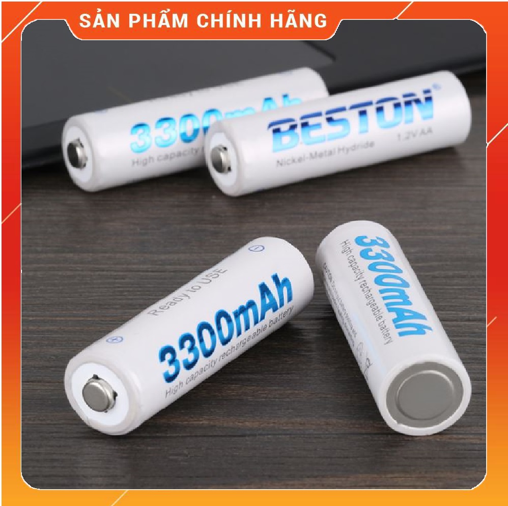 Pin sạc AA AAA Beston dung lượng cao Hàng chính hãng Bảo hành 1 tháng Pin sạc lại nhiều lần thay thế cho pin Con thỏ