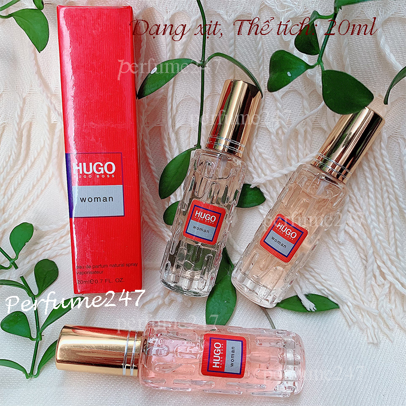 Combo 3 chai nước hoa nam mini hug0 red 20ml