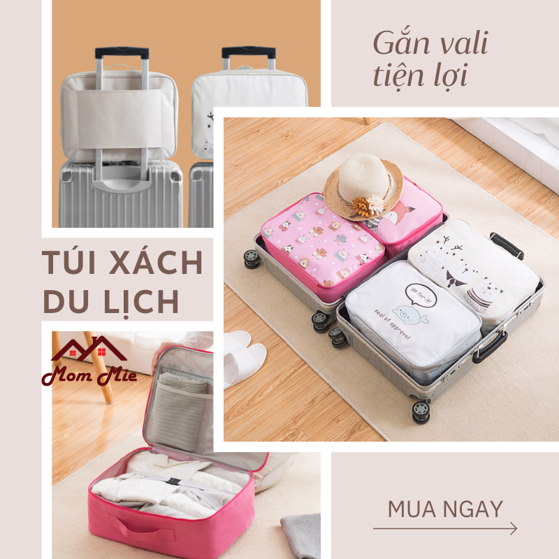 Túi đựng quần áo du lịch xách tay hoặc gắn vali tiện lợi - T006