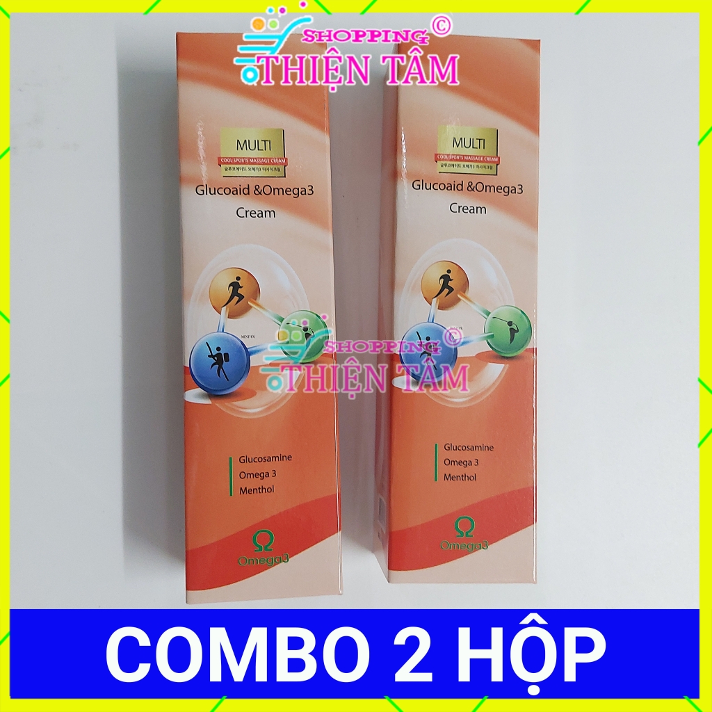 Combo 2 hộp dầu lạnh xoa bóp khớp multi glucoaid & omega3 cream 165ml dầu lạnh hàn quốc dầu lạnh bôi khớp