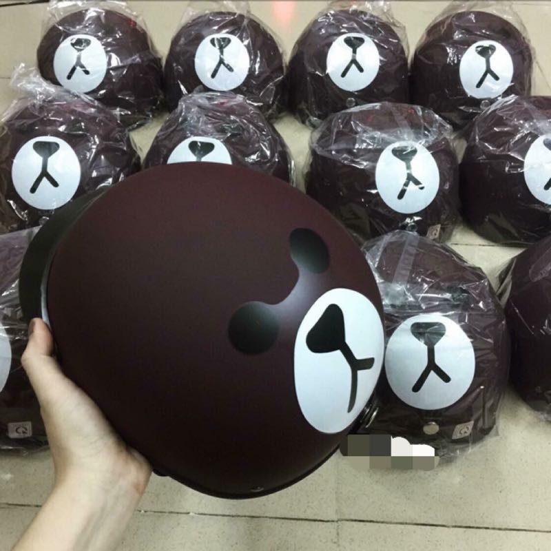Mũ bảo hiểm 1/2 gấu nâu siêu cute