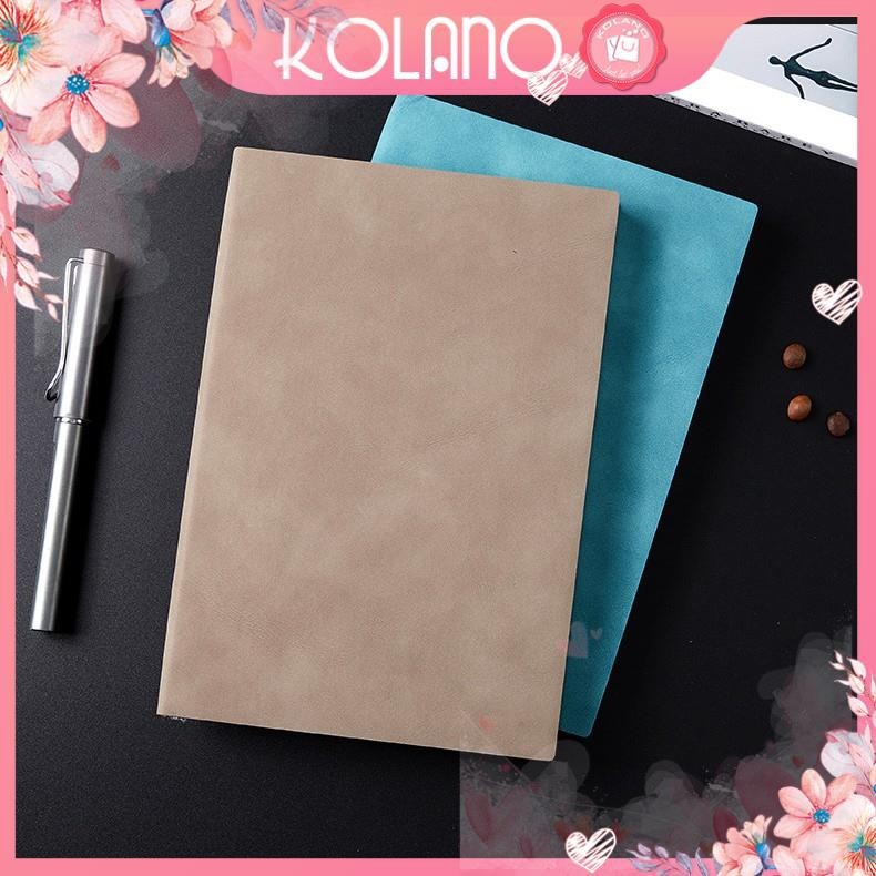 ♞✷✇ Sổ tay bìa da NO sổ ghi chép lưu bút nhật ký da trơn size A5 A6 -001308