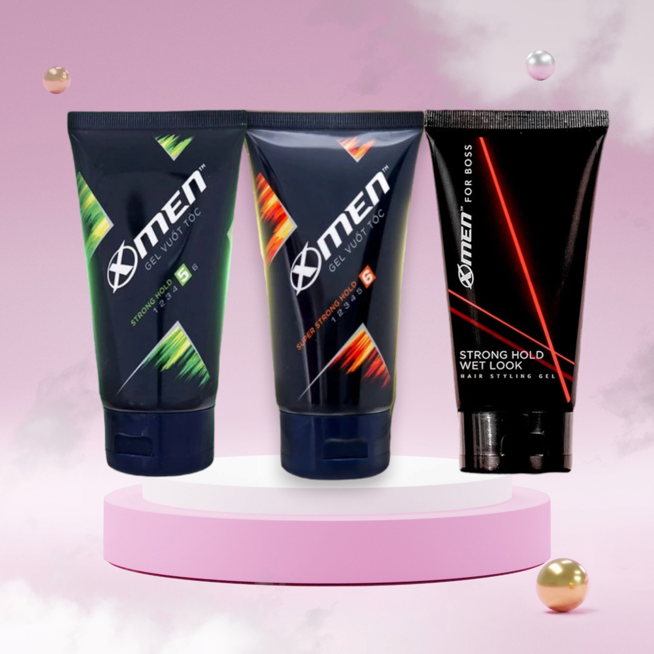 Gel vuốt tóc tạo nếp cứng nhanh Xmen 150g- Super Strong Hold
