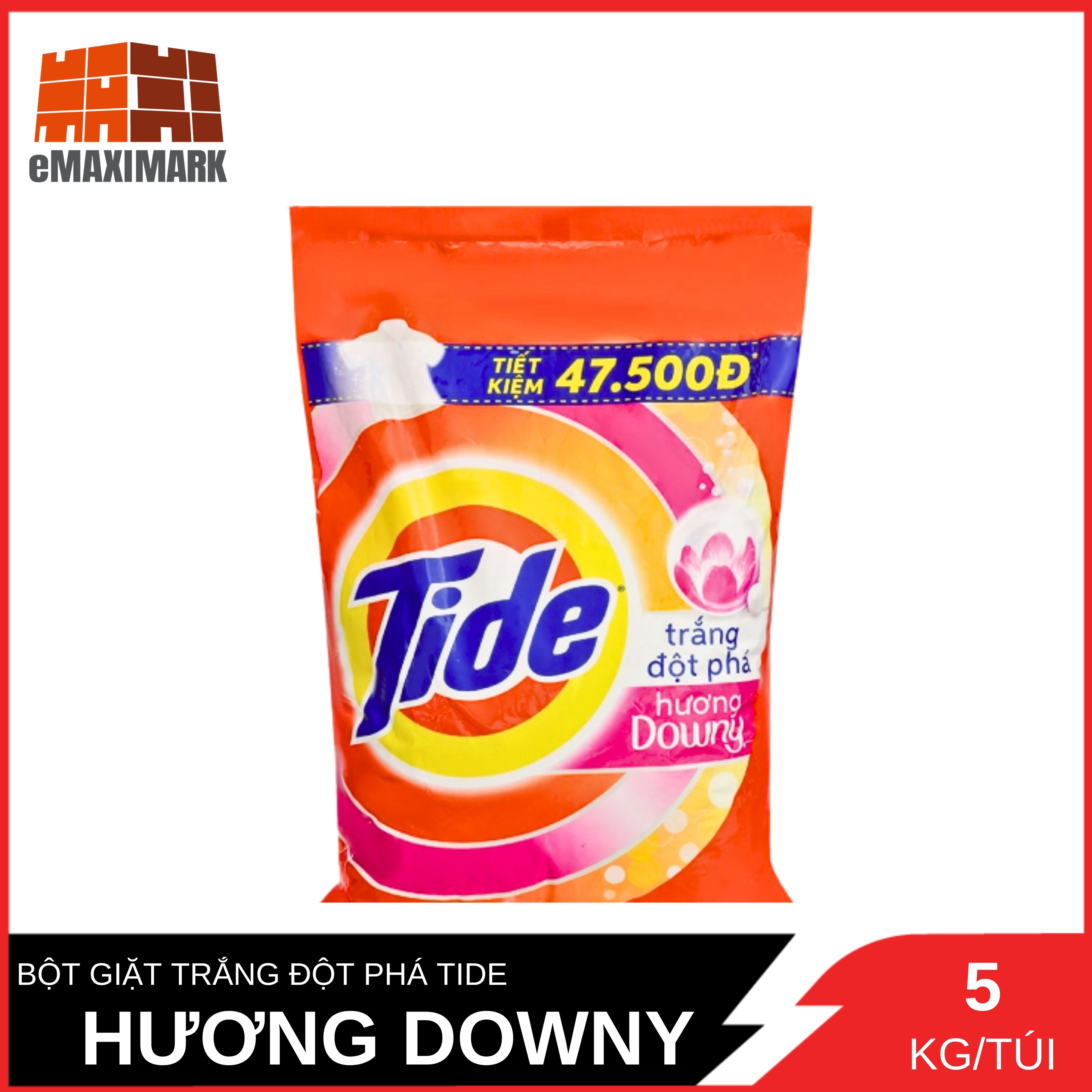 Bột giặt tide hương downy túi 5kg