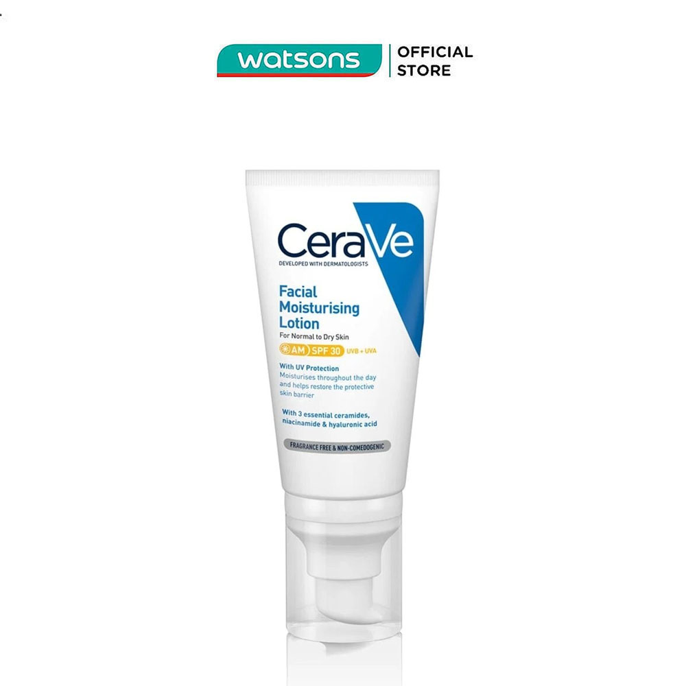  Sữa Dưỡng Ẩm Ban Ngày Cerave Facial Moisturising Lotion AM SPF50 52ml 