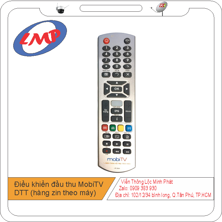 Điều khiển đầu thu mobitv dtt