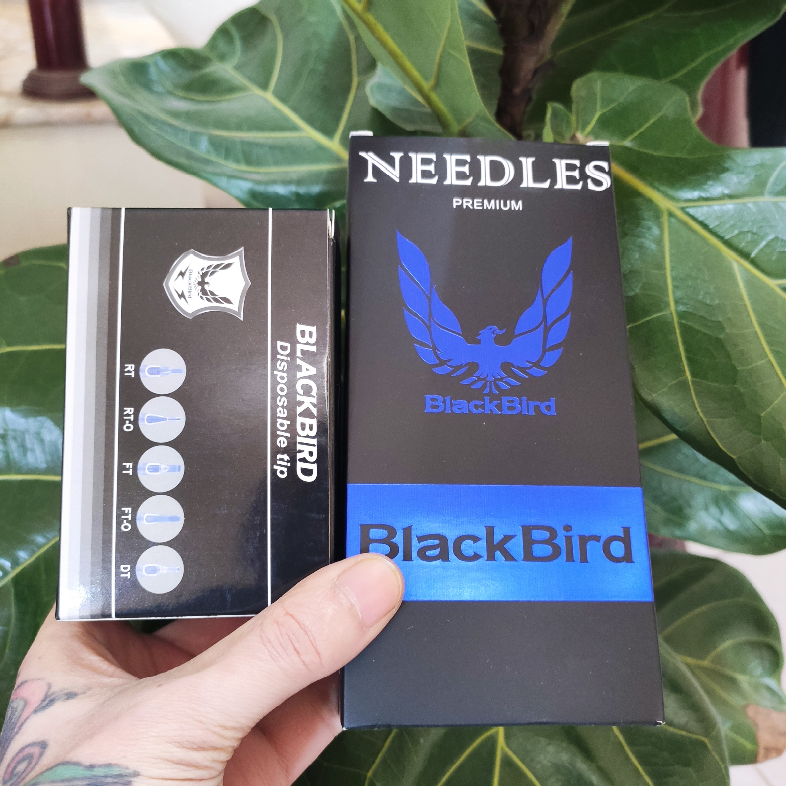 Bộ kim xăm + ngòi nhựa rl đi nét black bird , 50 kim + 50 ngòi 7 size lựa chọn