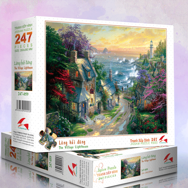 Tranh xếp hình 247 mảnh - làng hải đăng