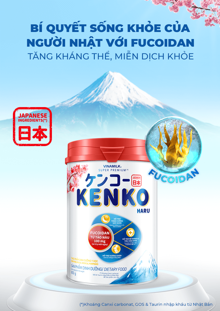 SỮA BỘT VINAMILK KENKO HARU - HỘP 850G