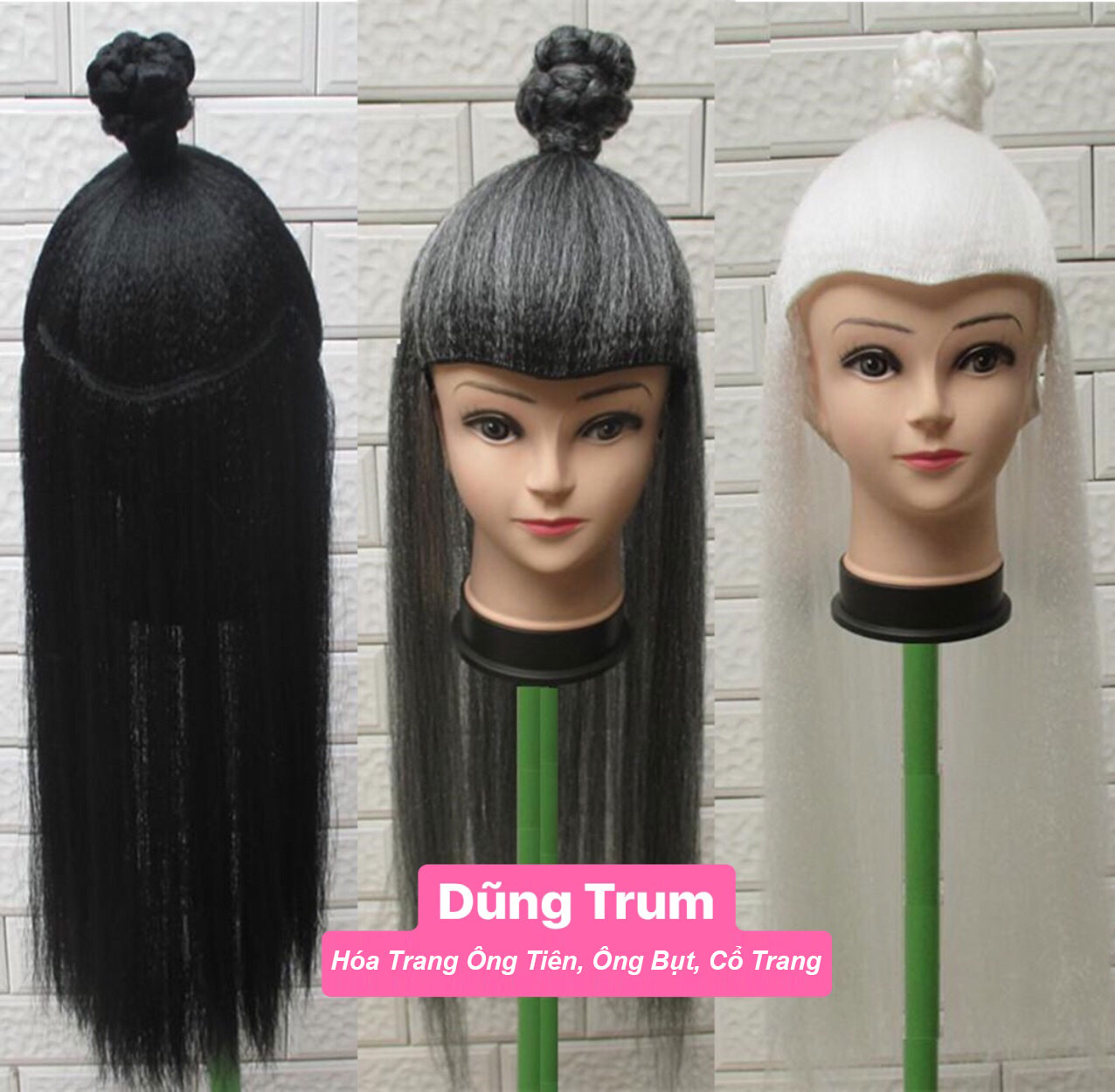 Tóc ông bụt, ông tiên, hóa trang ông tiên, cổ trang