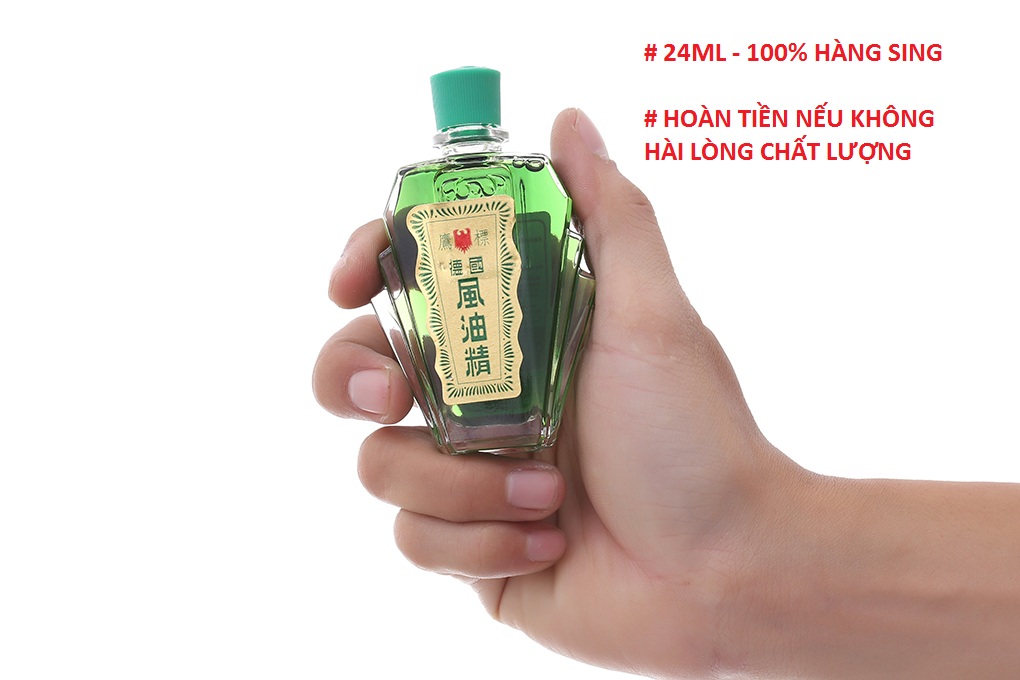 Dầu gió xanh Con Ó Singapore Medicated Oil giảm đau nhức cơ bắp, đau đầu 24ml