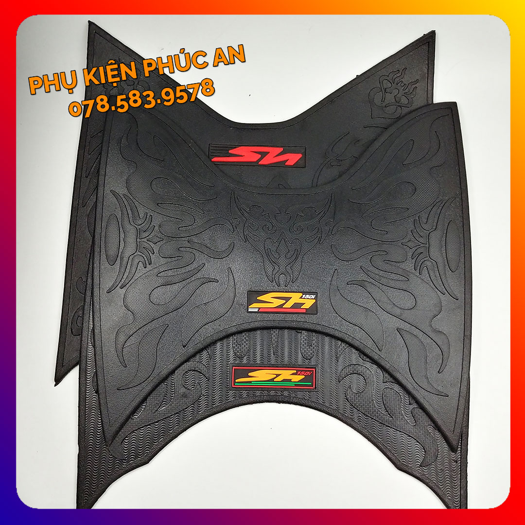  Thảm lót CAO SU trải sàn xe SH nam 125 150 160 gác để chân trước Sh Việt 125i 150i 160i 
