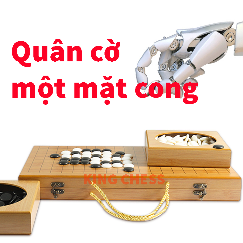 Bộ cờ vây full set gồm 361 quân cờ vây hai mặt cong , bàn cờ trúc gấp, 2 hộp đựng