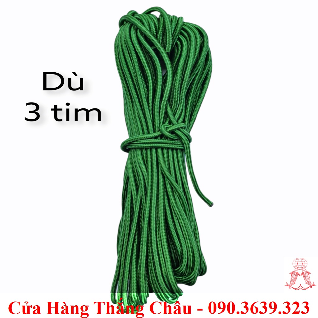 Dây dù 3 tim, 7 tim - bản tròn