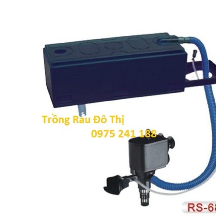 Máy lọc nước bể cá cảnh RS 680C ba chức năng: bơm, lọc, thổi khí, phù hợp cho bể từ 60 - 120cm (25W 1500L/H)