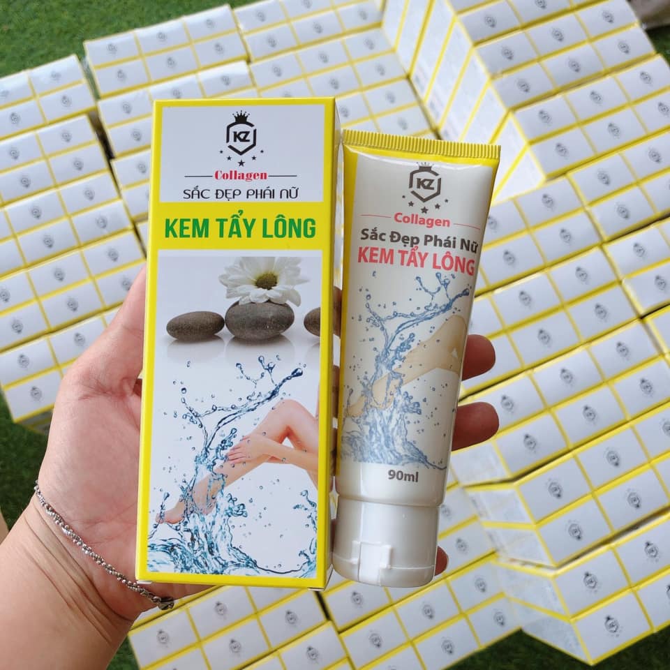 Kem tẩy lông collagen KZ 90ml - Siêu sạch